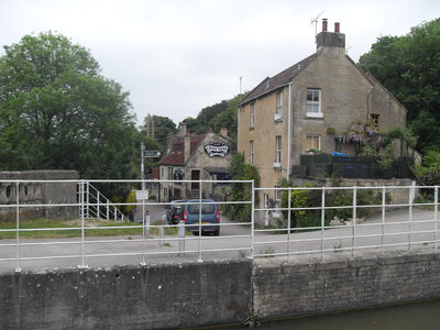 the Cross Guns pub at the end of the second aquaduct makes for a welcome sight.