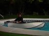 caught in the pool small