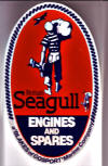 British Seagull man on perspex 2 small