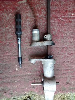 Gearbox halves separated